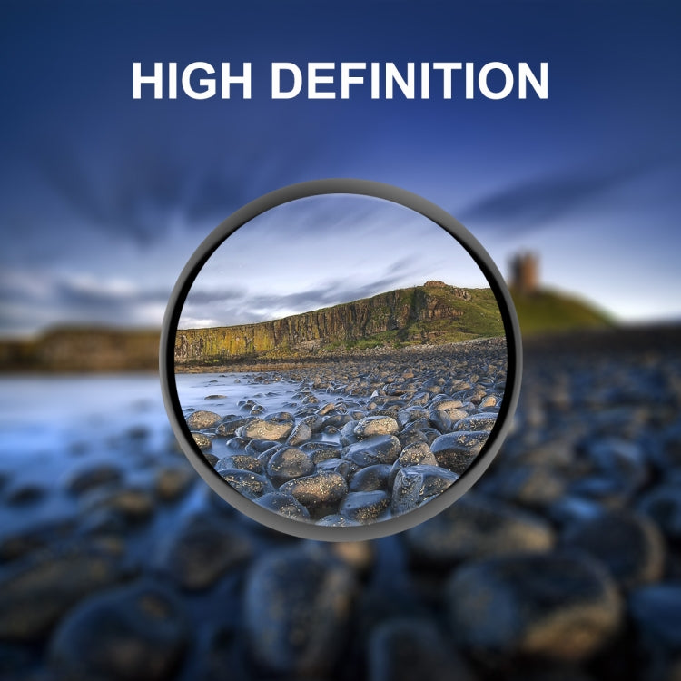 High-definition screen protector film lens with clear magnified landscape scene