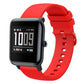 20mm Solid Color Soft Silicone Watch Band, For Amazfit BIP