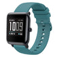 20mm Solid Color Soft Silicone Watch Band, For Amazfit BIP