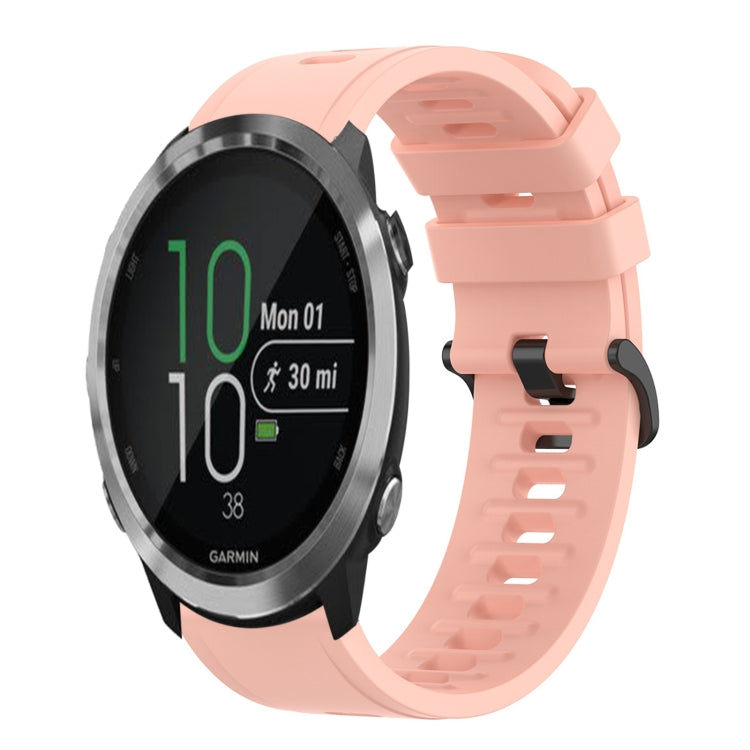 20mm Solid Color Soft Silicone Watch Band, For Garmin Forerunner 645 Music