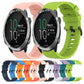 20mm Solid Color Soft Silicone Watch Band, For Garmin Forerunner 645 Music