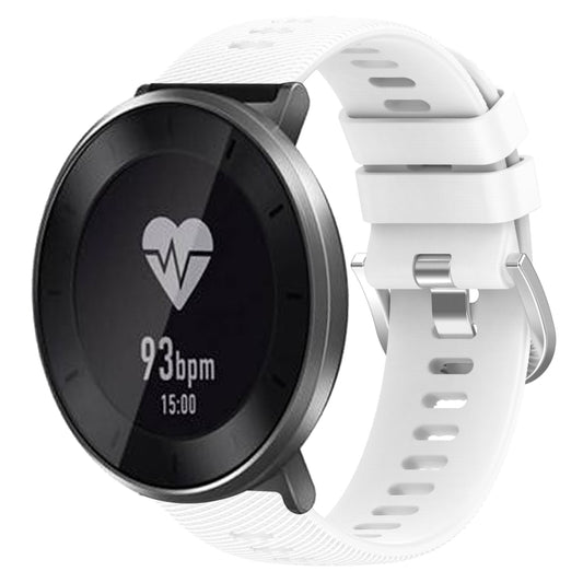 18mm silicone watch band with red perforated strap, metal buckle, for Huawei/ Honor smartwatches