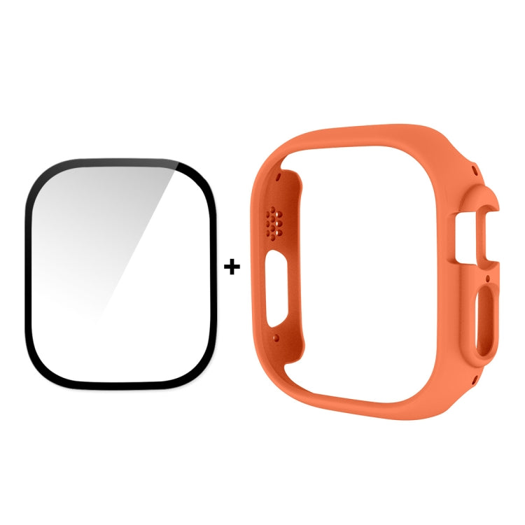 ENKAY smartwatch case in orange with black tempered glass screen protector