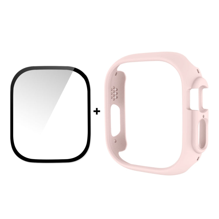 ENKAY smartwatch case in pink with black tempered glass screen protector