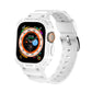 For Apple Watch Ultra 4 / 3 / 2 / 1 49mm JUNSUNMAY Integrated TPU Case Adjustable Elastic Watch Band