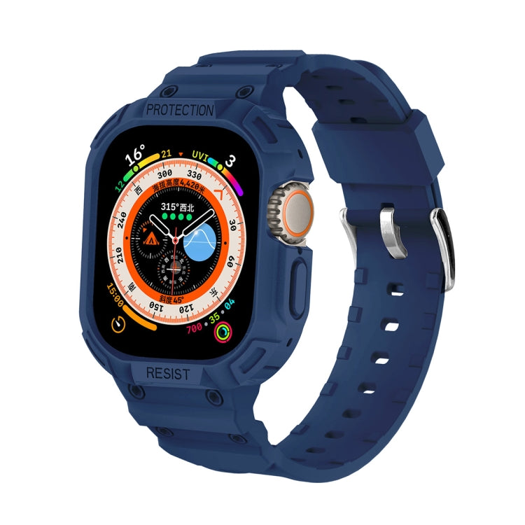 For Apple Watch Ultra 4 / 3 / 2 / 1 49mm JUNSUNMAY Integrated TPU Case Adjustable Elastic Watch Band