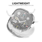 Transparent TPU watch case with screen film, lightweight cover for Apple Watch 49mm