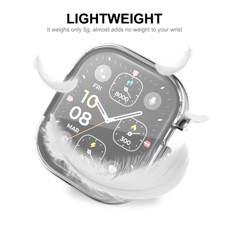 Transparent TPU watch case with screen film, lightweight cover for Apple Watch 49mm