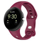 Water Drop Slimming Butterfly Button Solid Silicone Band, For Google Pixel Watch 5 / 4 / 3 / 2 / 1 41mm
