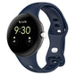 Water Drop Slimming Butterfly Button Solid Silicone Band, For Google Pixel Watch 5 / 4 / 3 / 2 / 1 41mm