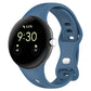Water Drop Slimming Butterfly Button Solid Silicone Band, For Google Pixel Watch 5 / 4 / 3 / 2 / 1 41mm
