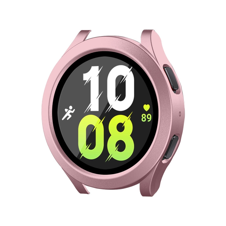 For Samsung Galaxy Watch4/5 40mm ENKAY Hat-Prince Waterproof Full Coverage PC Frame + 9H Tempered Glass Case