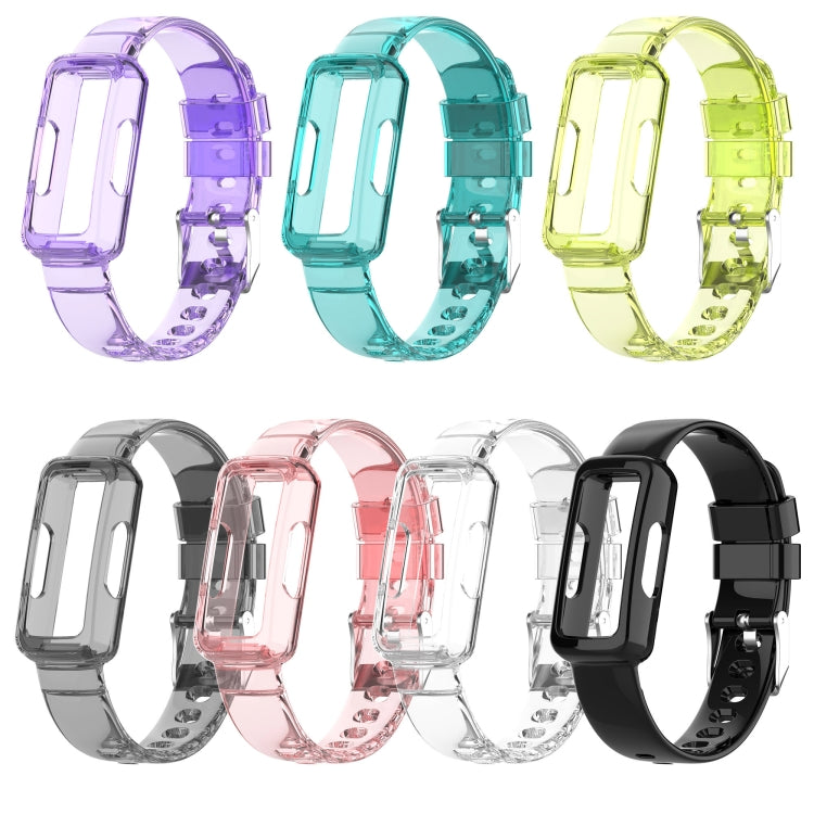 Assorted TPU integrated watch bands in transparent colors for Fitbit Inspire 3