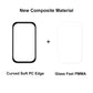 Curved soft PC edge screen protector paired with clear PMMA glass-feel layer