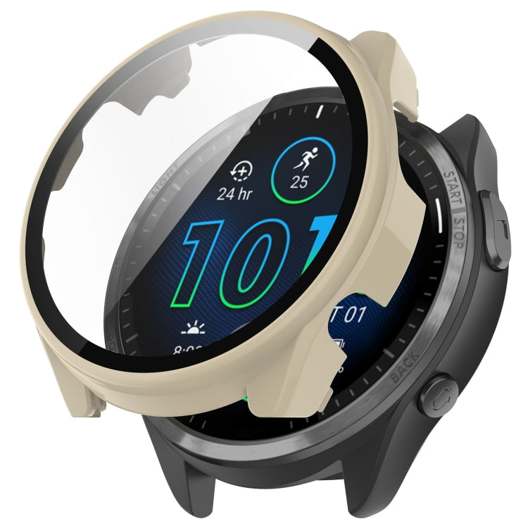 Ivory integrated watch protective case with toughened screen film for a smartwatch