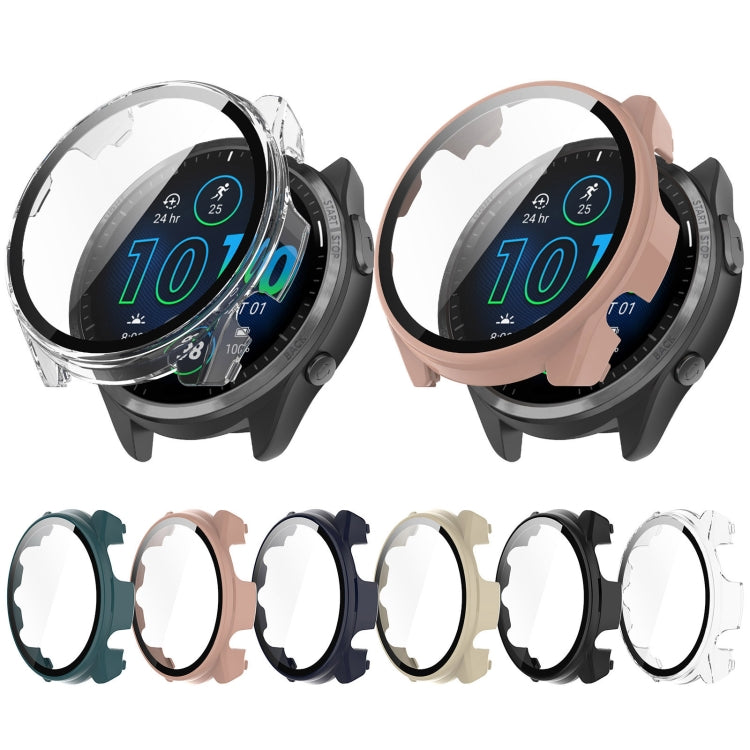 Integrated protective watch case with screen film, multiple colors on watches