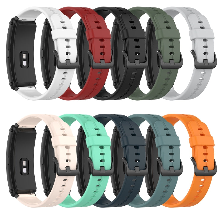 Multi-color silicone watch bands with adjustable buckle and strap holes