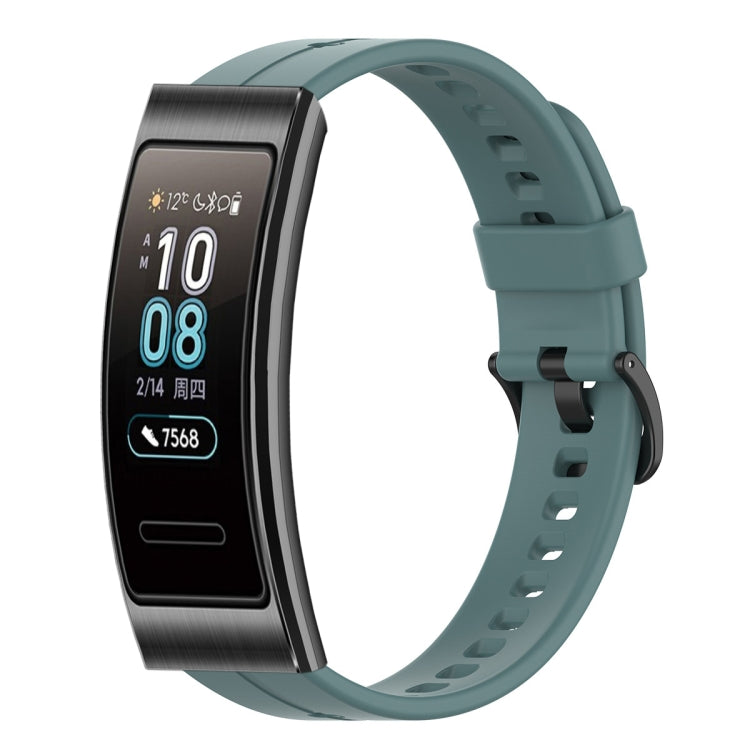 Teal silicone watch band with buckle and perforated strap for fitness tracker
