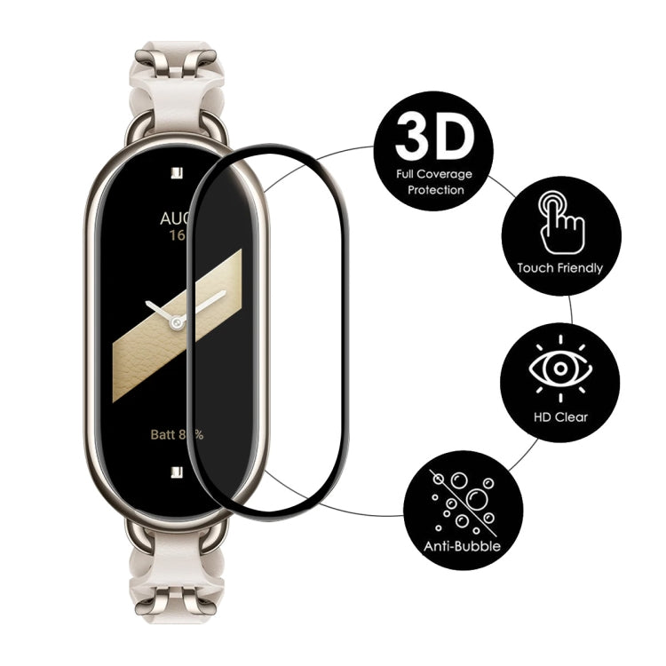 3D full coverage smartwatch screen protector with touch-friendly design