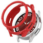 Red TPU protective watch case with rotating ring and bezel cover for 47mm watch