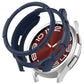 Navy TPU protective watch case with rotating ring and bezel cover for 47mm watch