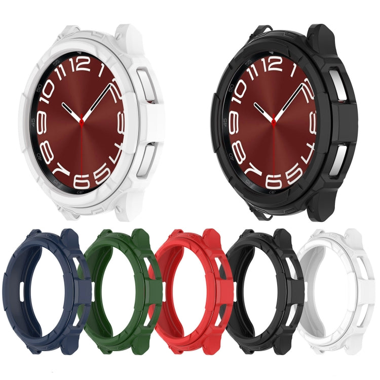 Set of TPU rotating watch protective cases in multiple colors, bezel and ring visible