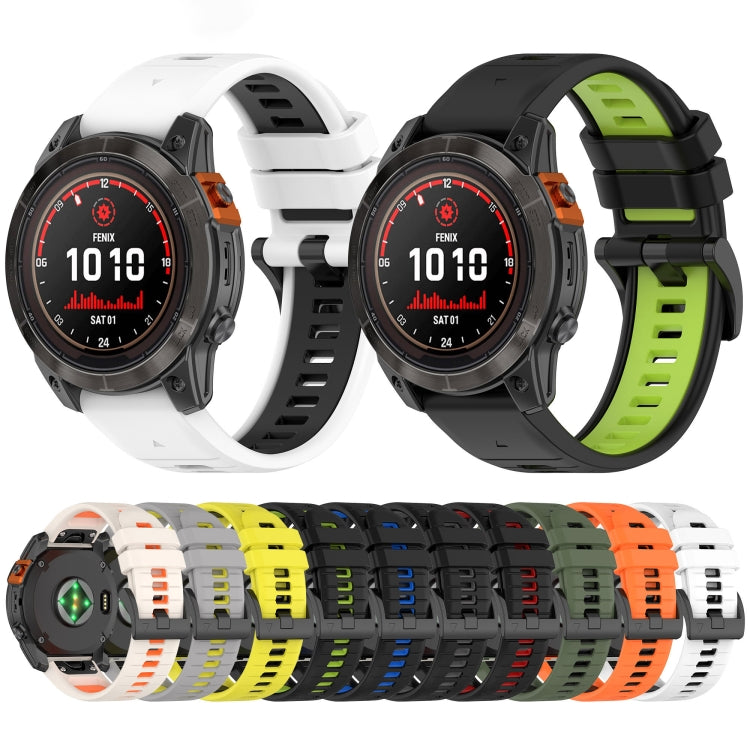 Assorted two-tone silicone watch bands in various color combos