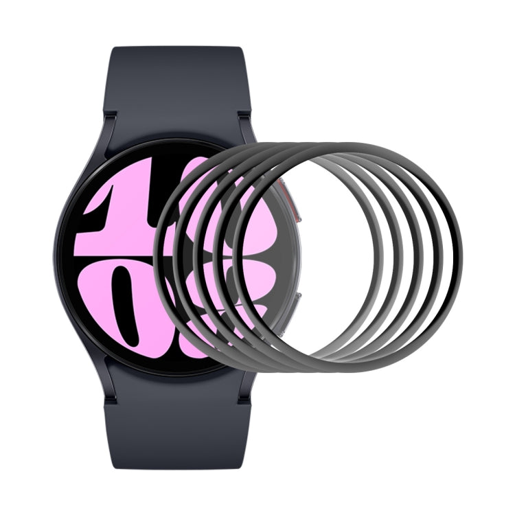 3D full-coverage screen film set for smartwatch, showing multiple protective rings