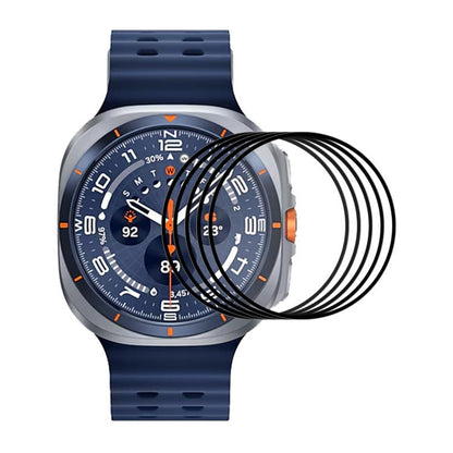 3D full coverage screen film set for smartwatch, curved soft PC edge, PMMA