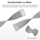 Metal mesh watch band with magnetic clasp, soft breathable woven steel links