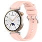 Pink silicone watch band with silver buckle for Huawei Watch GT4