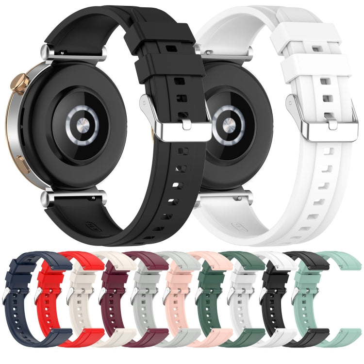 Multi-color silicone watch bands with buckles and adjustment holes
