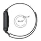 Black Milan magnetic steel mesh watch band with size range max 8.7 in and min 5.5 in