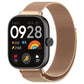 Magnetic steel mesh watch band in rose gold tone for Redmi Watch 4