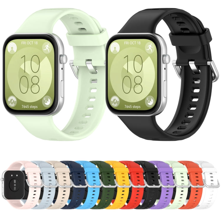 Silicone sports watch bands in light green and black, with silver buckles and multiple color options.