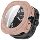 Rose gold protective watch case with integrated screen protector and covered side buttons