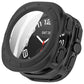 Black protective watch case with integrated screen protector and button covers