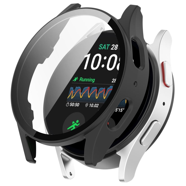 Galaxy Watch protective case in black with integrated screen protector