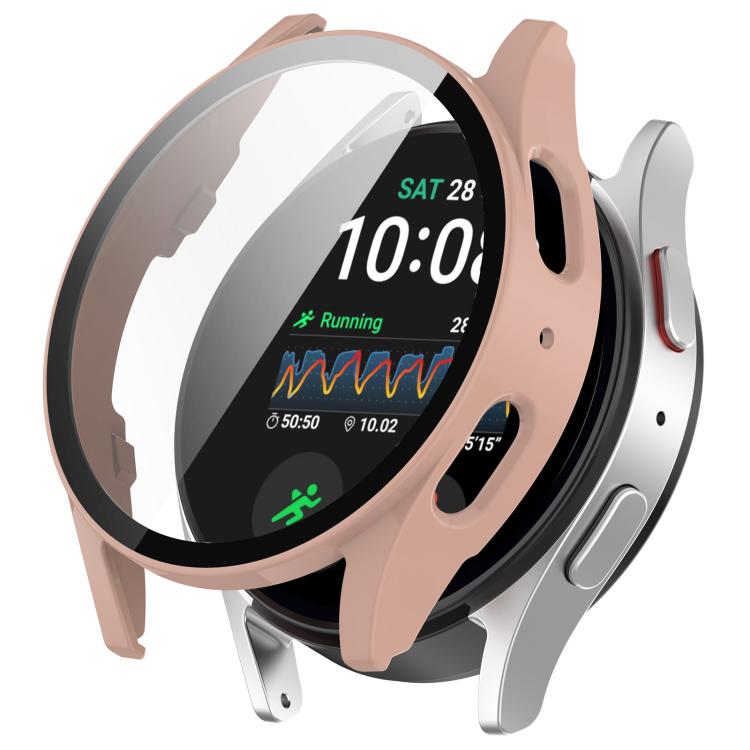 Galaxy Watch protective case in pink with integrated screen protector