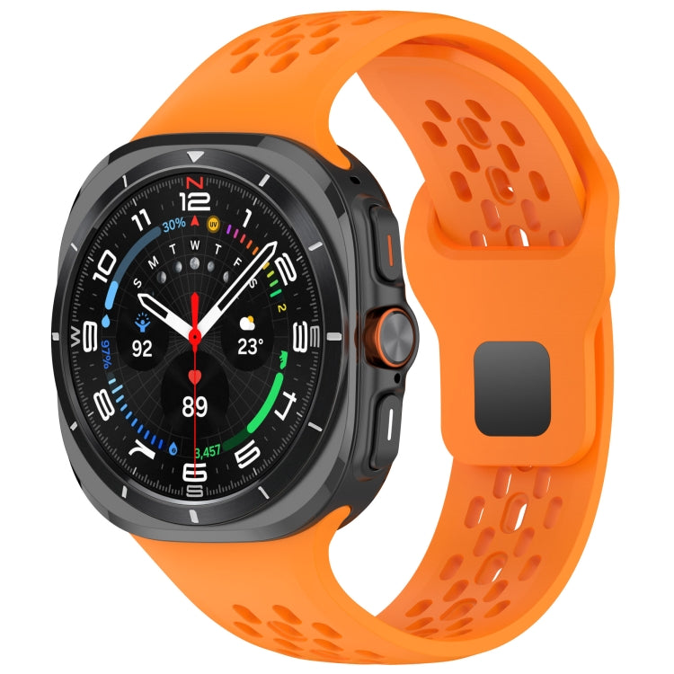 Reverse Buckle Silicone Breathable Watch Band, For Galaxy Watch Ultra2 2026 / 2025 / 1 2024