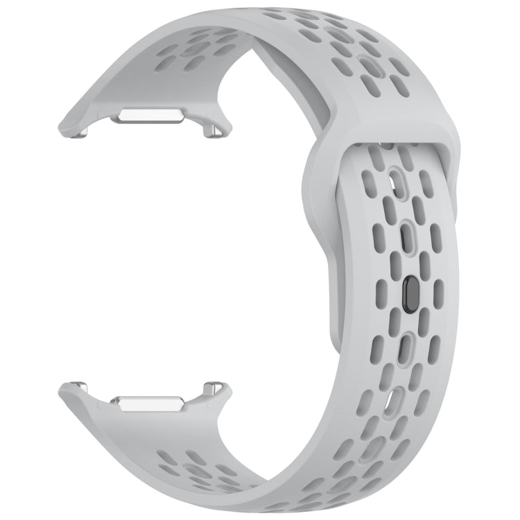 For Galaxy Watch Ultra2 2026 / 2025 / 1 2024 Holes Style Square Buckle Solid Color Silicone Watch Band
