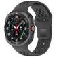 For Galaxy Watch Ultra2 2026 / 2025 / 1 2024 Holes Style Square Buckle Solid Color Silicone Watch Band