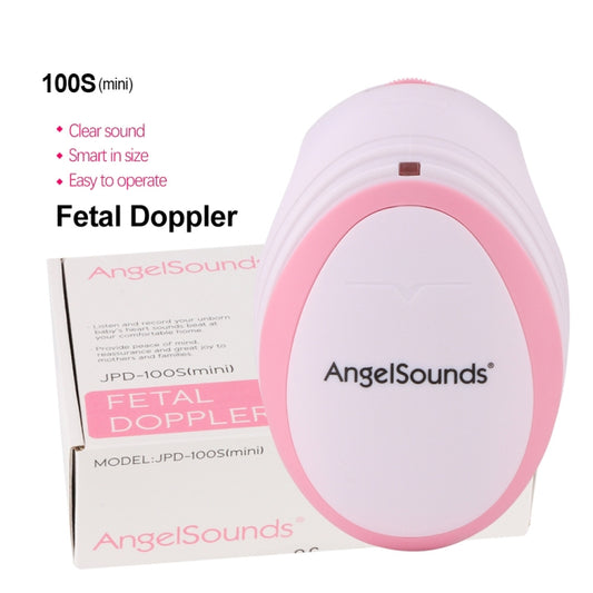 JPD-100S Mini Household Fetal Doppler Prenatal Pocket Baby Ultrasound Detector Angel Sound Heartbeat Pregnant Doppler Monitor, JPD-100S (Pink), JPD-100S (Green)