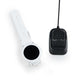 Magnetic charging dock with white watch holder and black dock base, USB cable included
