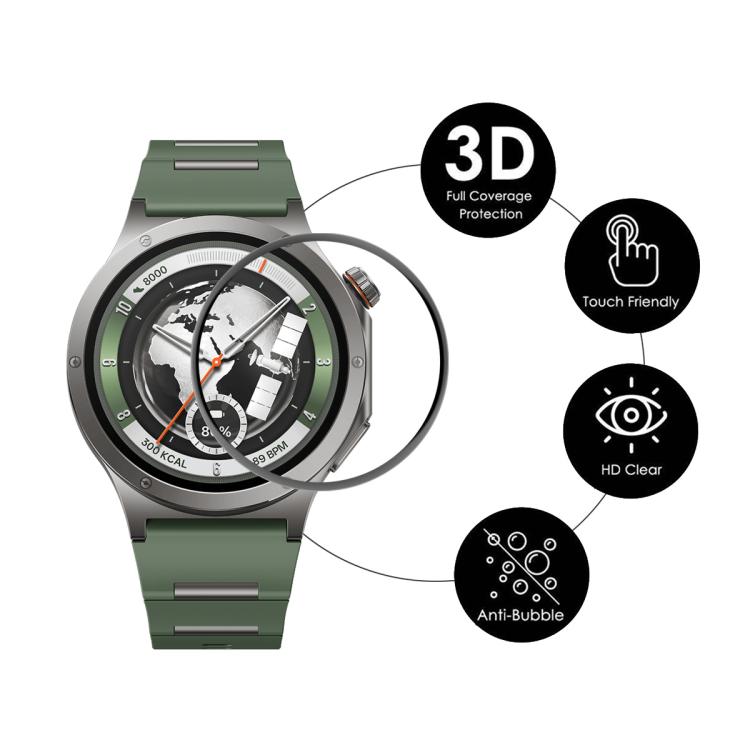 Full-coverage watch screen protector with touch-friendly, HD-clear, bubble-resistant features