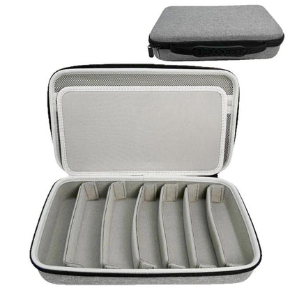 Portable Adjustable Multi-Compartment Hard Case Eyeglass Storage Bag