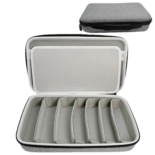 Portable Adjustable Multi-Compartment Hard Case Eyeglass Storage Bag