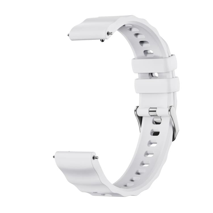 Quick Release Spring Bar Silver Buckle Solid Color Silicone Watch Band, For Huawei Watch GT 6 41mm