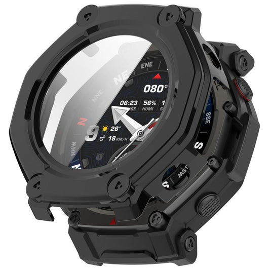 Tempered Film Integrated PC Watch Protective Cover, For Amazfit T-Rex 3 Pro 48mm