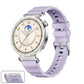 Press Button Quick Release Silver Buckle Solid Color Silicone Watch Band, For Huawei Watch GT 6 41mm